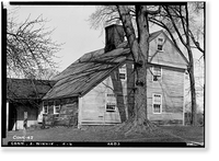 Historic Framed Print, Samuel Moore House, Station 48 - Main Street, Windsor Hill, Hartford County, CT,  17-7/8" x 21-7/8"