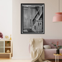 Historic Framed Print, Samuel Moore House, Station 48 - Main Street, Windsor Hill, Hartford County, CT,  17-7/8" x 21-7/8"