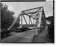 Bridge Street Bridge, Spanning Connecticut River on CT State Route 140, Windsor Locks, Hartford County, CT - 3 Classic, Vintage Wall Art
