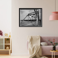 Bridge Street Bridge, Spanning Connecticut River on CT State Route 140, Windsor Locks, Hartford County, CT - 4, Antique Wall Art