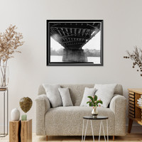 Bridge Street Bridge, Spanning Connecticut River on CT State Route 140, Windsor Locks, Hartford County, CT - 8 Classic, Antique Wall Art