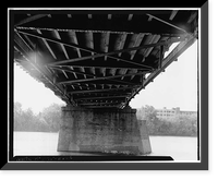 Bridge Street Bridge, Spanning Connecticut River on CT State Route 140, Windsor Locks, Hartford County, CT - 8 Classic, Antique Wall Art
