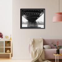Bridge Street Bridge, Spanning Connecticut River on CT State Route 140, Windsor Locks, Hartford County, CT - 8 Classic, Antique Wall Art