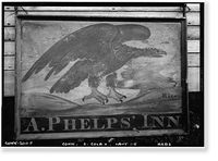 Captain Arah Phelphs Inn, Colebrook, Litchfield County, CT - 6, Antique Print
