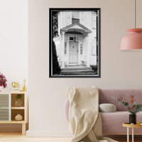 Historic Framed Print, Roberts House, Kent, Litchfield County, CT - 3,  17-7/8" x 21-7/8"