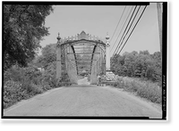 Boardman's Lenticular Bridge, Spanning Housatonic River on Boardman's Road, New Milford, Litchfield County, CT, Vintage Wall Art