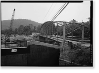 Boardman's Lenticular Bridge, Spanning Housatonic River on Boardman's Road, New Milford, Litchfield County, CT - 4 Classic, Antique Wall Art
