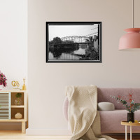 Boardman's Lenticular Bridge, Spanning Housatonic River on Boardman's Road, New Milford, Litchfield County, CT - 6, Antique Wall Art