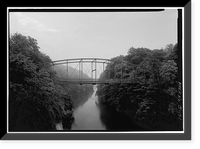 Lover's Leap Lenticular Bridge, Spanning Housatonic River on Pumpkin Hill Road, New Milford, Litchfield County, CT, Vintage Poster