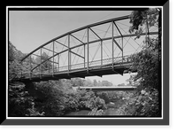 Lover's Leap Lenticular Bridge, Spanning Housatonic River on Pumpkin Hill Road, New Milford, Litchfield County, CT - 2, Vintage Wall Art