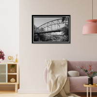Lover's Leap Lenticular Bridge, Spanning Housatonic River on Pumpkin Hill Road, New Milford, Litchfield County, CT - 2, Vintage Wall Art
