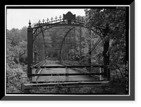 Lover's Leap Lenticular Bridge, Spanning Housatonic River on Pumpkin Hill Road, New Milford, Litchfield County, CT - 4, Vintage Poster