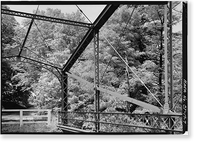 Lover's Leap Lenticular Bridge, Spanning Housatonic River on Pumpkin Hill Road, New Milford, Litchfield County, CT - 7, Vintage Wall Art