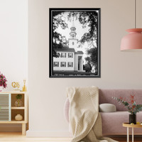 Historic Framed Print, First Congregational Church, Norfolk Green Vicinity, Norfolk, Litchfield County, CT,  17-7/8" x 21-7/8"