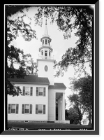 Historic Framed Print, First Congregational Church, Norfolk Green Vicinity, Norfolk, Litchfield County, CT,  17-7/8" x 21-7/8"
