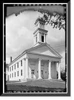 Historic Framed Print, First Congregational Church, Watertown, Litchfield County, CT,  17-7/8" x 21-7/8"