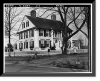 Jonathan Warner House, Middlesex Turnpike, Chester, Middlesex County, CT, Historic Print