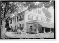Historic Framed Print, Jonathan Warner House, Middlesex Turnpike, Chester, Middlesex County, CT - 3,  17-7/8" x 21-7/8"