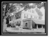 Historic Framed Print, Jonathan Warner House, Middlesex Turnpike, Chester, Middlesex County, CT - 3,  17-7/8" x 21-7/8"