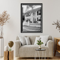 Historic Framed Print, Jonathan Warner House, Middlesex Turnpike, Chester, Middlesex County, CT - 4,  17-7/8" x 21-7/8"