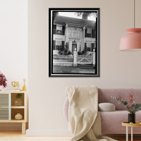 Historic Framed Print, Jonathan Warner House, Middlesex Turnpike, Chester, Middlesex County, CT - 5,  17-7/8" x 21-7/8"