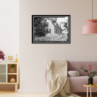 Historic Framed Print, Starkey House, Main Street, Essex, Middlesex County, CT,  17-7/8" x 21-7/8"