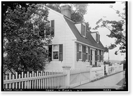 Historic Framed Print, Starkey House, Main Street, Essex, Middlesex County, CT,  17-7/8" x 21-7/8"