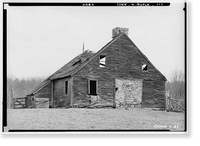 Nathaniel Baker House, North Plain, Middlesex County, CT, Antique Poster
