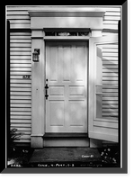 Historic Framed Print, Samuel Hall House, 478 Main Street, Portland, Middlesex County, CT - 3,  17-7/8" x 21-7/8"