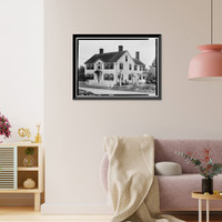Historic Framed Print, Wheeler-Beecher House, Amity Road, Bethany, New Haven County, CT,  17-7/8" x 21-7/8"