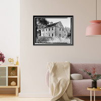 Historic Framed Print, Harrison-Linsley House, New Haven Turpike, Branford, New Haven County, CT - 2,  17-7/8" x 21-7/8"