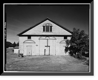 Historic Framed Print, Eli Whitney Armory, Barn, Whitney Avenue, Hamden, New Haven County, CT,  17-7/8" x 21-7/8"