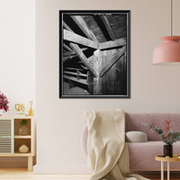 Historic Framed Print, Eli Whitney Armory, Barn, Whitney Avenue, Hamden, New Haven County, CT - 10,  17-7/8" x 21-7/8"