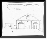 Historic Framed Print, Eli Whitney Armory, Barn, Whitney Avenue, Hamden, New Haven County, CT - 15,  17-7/8" x 21-7/8"