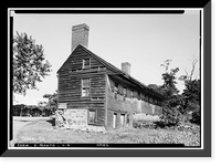 Historic Framed Print, Benjamin Beach House, U.S. Route 5, Montowese, New Haven County, CT,  17-7/8" x 21-7/8"