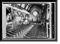Historic Framed Print, Third Congregational Society, Church of the Redeemer, 292 Orange Street, New Haven, New Haven County, CT - 3,  17-7/8" x 21-7/8"