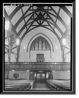 Historic Framed Print, Third Congregational Society, Church of the Redeemer, 292 Orange Street, New Haven, New Haven County, CT - 6,  17-7/8" x 21-7/8"