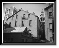 Historic Framed Print, New Haven City Hall & Courthouse, Church Street, between Court & Elm Streets, New Haven, New Haven County, CT - 3,  17-7/8" x 21-7/8"