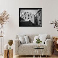 Historic Framed Print, New Haven City Hall & Courthouse, Church Street, between Court & Elm Streets, New Haven, New Haven County, CT - 3,  17-7/8" x 21-7/8"