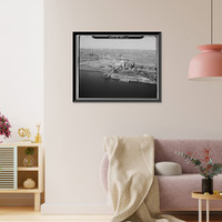 Historic Framed Print, Northeast Railroad Corridor, Amtrak Route between New York/Connecticut & Connec, New Haven, New Haven County, CT,  17-7/8" x 21-7/8"