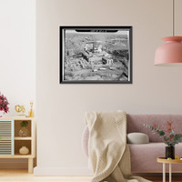 Historic Framed Print, Northeast Railroad Corridor, Amtrak Route between New York/Connecticut & Connec, New Haven, New Haven County, CT - 5,  17-7/8" x 21-7/8"
