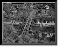 Historic Framed Print, Northeast Railroad Corridor, Amtrak Route between New York/Connecticut & Connec, New Haven, New Haven County, CT - 17,  17-7/8" x 21-7/8"