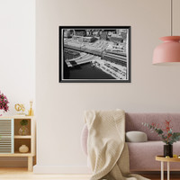 Northeast Railroad Corridor, Amtrak Route between New York/Connecticut & Connec, New Haven, New Haven County, CT - 39, Vintage Print
