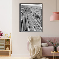 Northeast Railroad Corridor, Amtrak Route between New York/Connecticut & Connec, New Haven, New Haven County, CT - 62, Antique Print