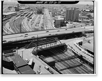 Historic Framed Print, Northeast Railroad Corridor, Amtrak Route between New York/Connecticut & Connec, New Haven, New Haven County, CT - 71,  17-7/8" x 21-7/8"