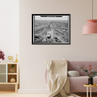 Historic Framed Print, Northeast Railroad Corridor, Amtrak Route between New York/Connecticut & Connec, New Haven, New Haven County, CT - 80,  17-7/8" x 21-7/8"