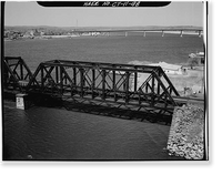 Northeast Railroad Corridor, Amtrak Route between New York/Connecticut & Connec, New Haven, New Haven County, CT - 98 Classic, Vintage Print