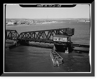 Historic Framed Print, Northeast Railroad Corridor, Amtrak Route between New York/Connecticut & Connec, New Haven, New Haven County, CT - 103,  17-7/8" x 21-7/8"