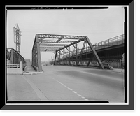 Water Street Bridge, US Route 1 spanning Metro-North Commuter Railroad, New Haven, New Haven County, CT, Antique Poster