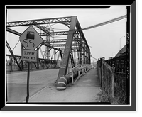 Water Street Bridge, US Route 1 spanning Metro-North Commuter Railroad, New Haven, New Haven County, CT - 2, Antique Poster